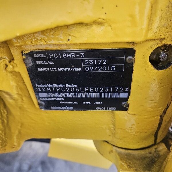 PC18MR-3 整備品 配管なし 中古建設機械 写真8（株式会社広建機）