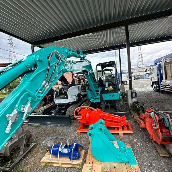 SK55SRD-7  未使用品 ブレーカ付き 解体クレーン仕様 5本配管 旋回フォーク カプラ 細バケット 中古建設機械 写真54（株式会社広建機）