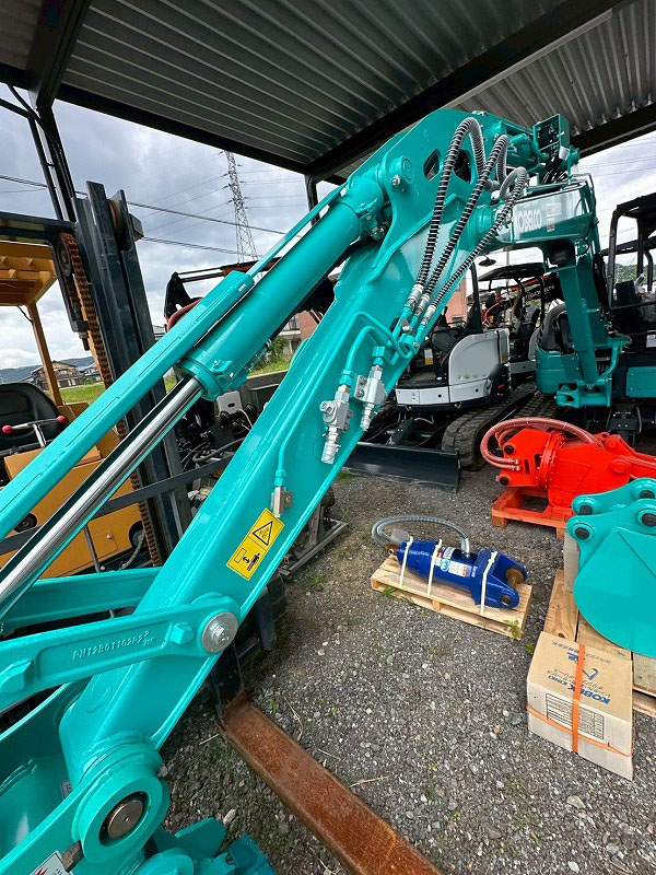 SK55SRD-7  未使用品 ブレーカ付き 解体クレーン仕様 5本配管 旋回フォーク カプラ 細バケット 中古建設機械 写真29（株式会社広建機）