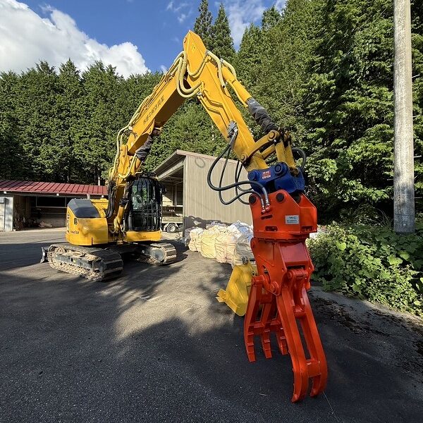 PC78US-11 ツーピース 5本配管 ローアワー 旋回フォーク ロック付 バケット付 中古建設機械 写真25（株式会社広建機）