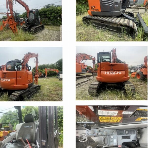 ZX75USK-5B タグチ 旋回フォーク付 バケット 整備品 中古建設機械 写真7（株式会社広建機）