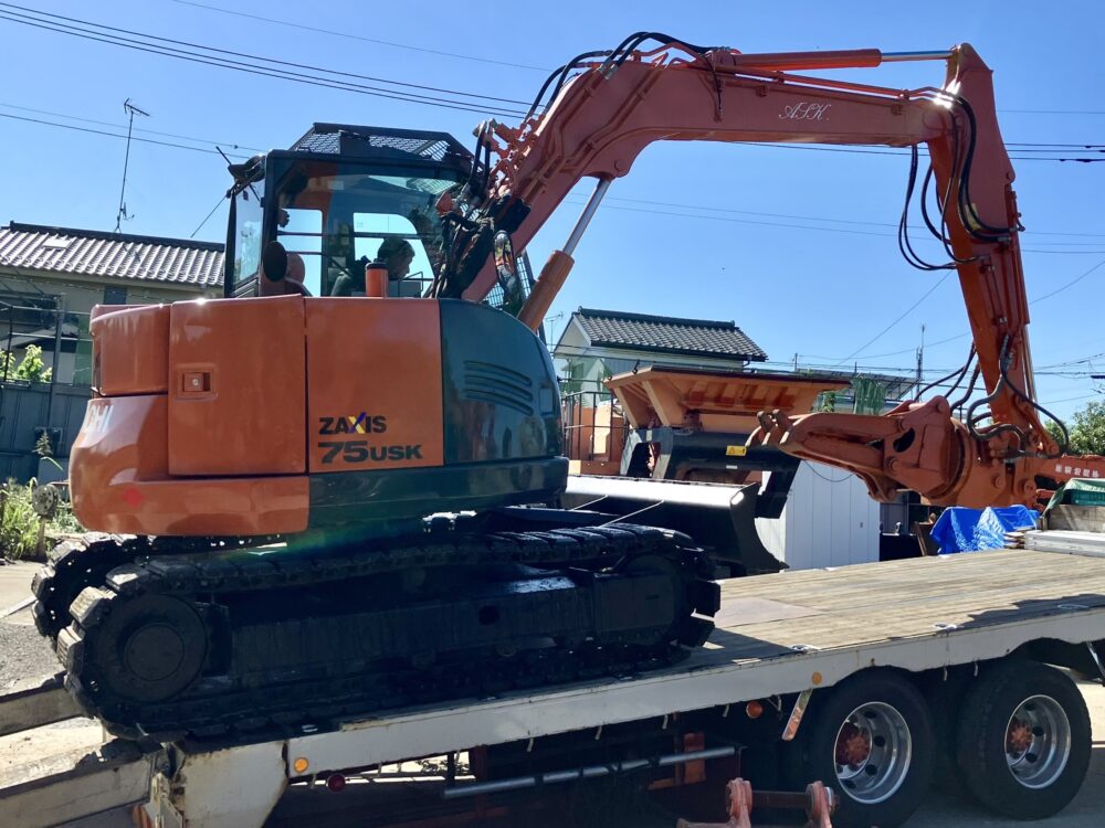 ZX75USK-5B タグチ 旋回フォーク付 バケット 整備品 中古建設機械 写真1（株式会社広建機）