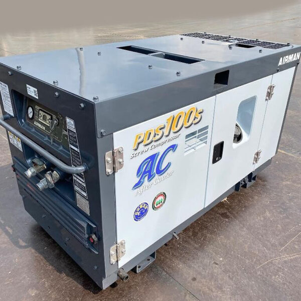 北越工業 PDS100SC-5C1 AIRMAN コンプレッサー アフタークーラー仕様 超低層音型 中古建設機械 写真12（株式会社広建機）
