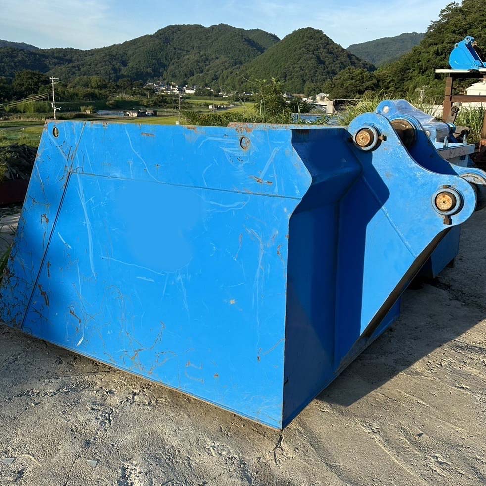 搬出アタッチメント 中古 0.45 & 0.7m3用兼用 ペリカン２号 解体廃材 積込 中古建設機械 写真1（株式会社広建機）