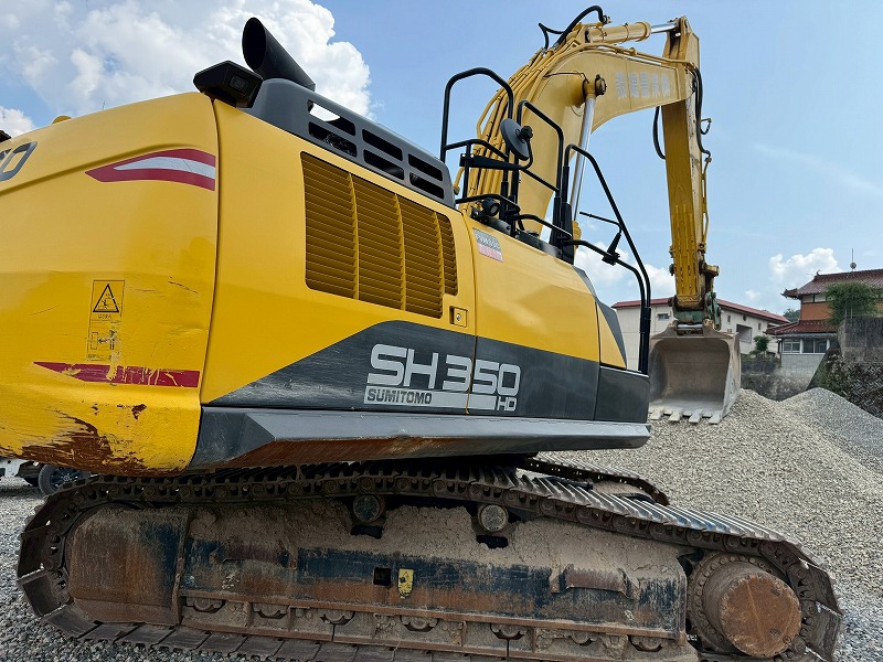 SH350HD-7 住友建機 ヘビーデューティー仕様 油圧カプラ バケット付き 併用配管 状態良好 作動動画有り 中古建設機械 写真17（株式会社広建機）