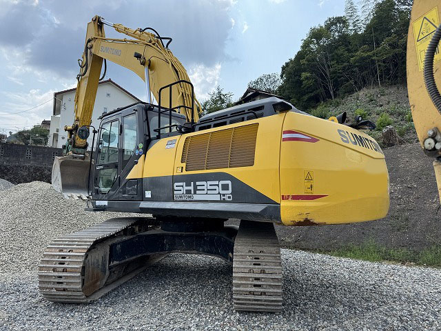 SH350HD-7 住友建機 ヘビーデューティー仕様 油圧カプラ バケット付き 併用配管 状態良好 作動動画有り 中古建設機械 写真6（株式会社広建機）