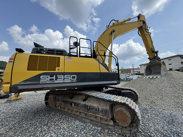 SH350HD-7 住友建機 ヘビーデューティー仕様 油圧カプラ バケット付き 併用配管 状態良好 作動動画有り 中古建設機械 写真3（株式会社広建機）