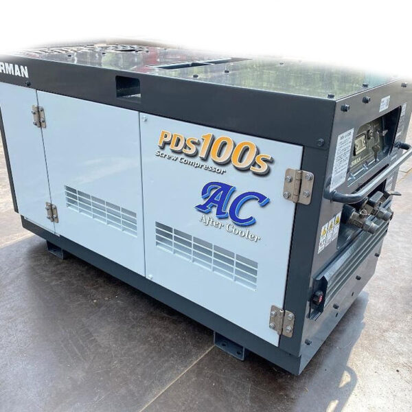 北越工業 PDS100SC-5C1 AIRMAN コンプレッサー アフタークーラー仕様 超低層音型 中古建設機械 写真14（株式会社広建機）