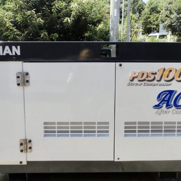 北越工業 PDS100SC-5C1 AIRMAN スクリューコンプレッサー アフタークーラー仕様 超低騒音 防音型 1604hour 中古建設機械 写真14（株式会社広建機）