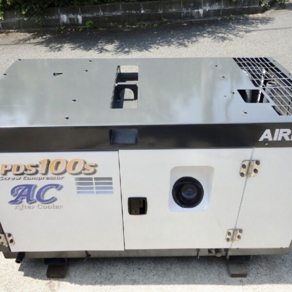 北越工業 PDS100SC-5C1 AIRMAN スクリューコンプレッサー アフタークーラー仕様 超低騒音 防音型 1604hour 中古建設機械 写真20（株式会社広建機）