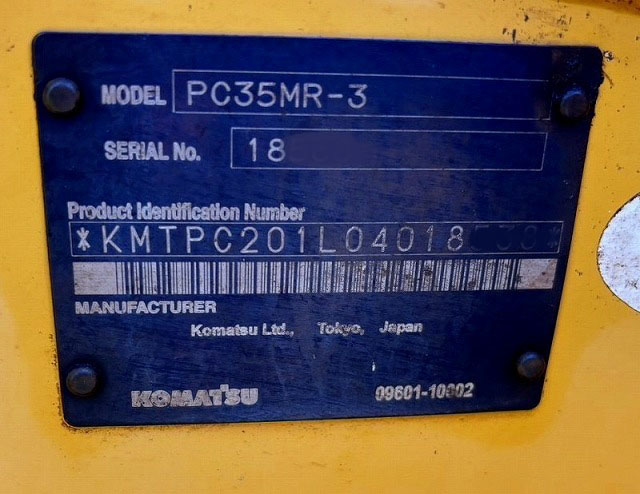 PC35MR-3 ミニモク 旋回式フォーク付き レンタルアップ コマツ 木造解体 内装解体 中古建設機械 写真5（株式会社広建機）