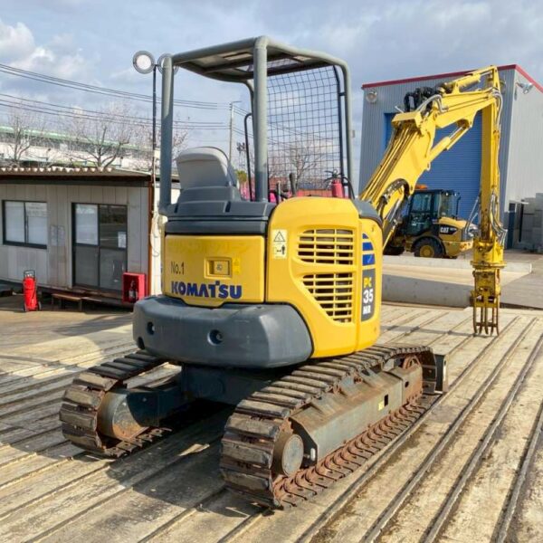 PC35MR-3 ミニモク 室戸製旋回式フォーク付き コマツ 木造解体 内装解体 中古建設機械 写真61（株式会社広建機）
