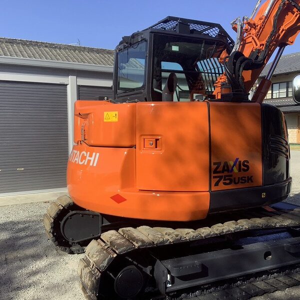 ZX75USK-5B 5本配管仕様 ローアワー 排土板付き バケット 日立建機 中古建設機械 写真30(株式会社広建機)