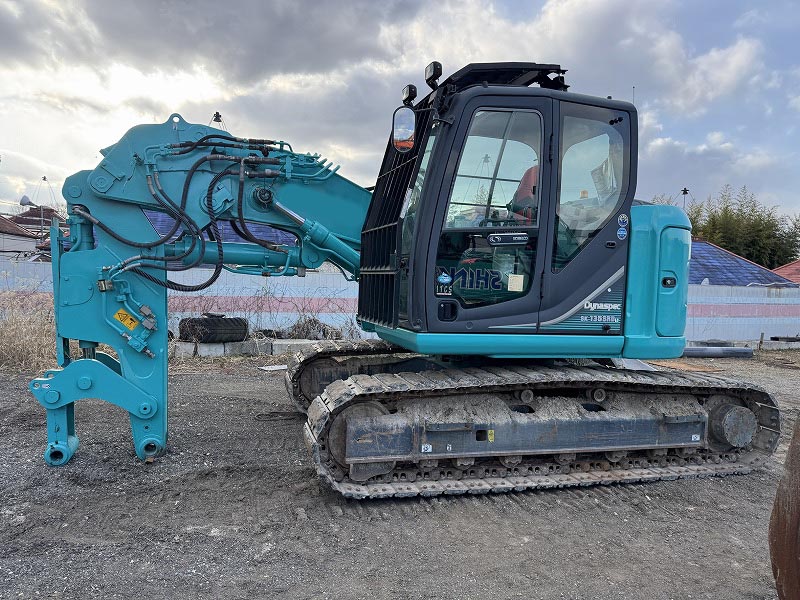 SK135SRDLC ショートリーチ解体仕様機 520hour5本配管 先端0.7m3用ATT 階上解体 地下解体仕様 中古建設機械 写真2（株式会社広建機）