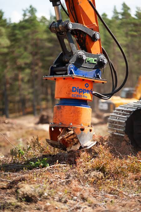 Dipper Fox 切り株クラッシャー SC400 新品 3.5トン用 中古建設機械 写真3（株式会社広建機）