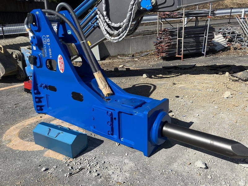 東空販売製 0.7m3用油圧ブレーカー  新品 超低騒音 TNB-151LU2-US Hydraulic Breaker 中古建設機械 写真1（株式会社広建機）