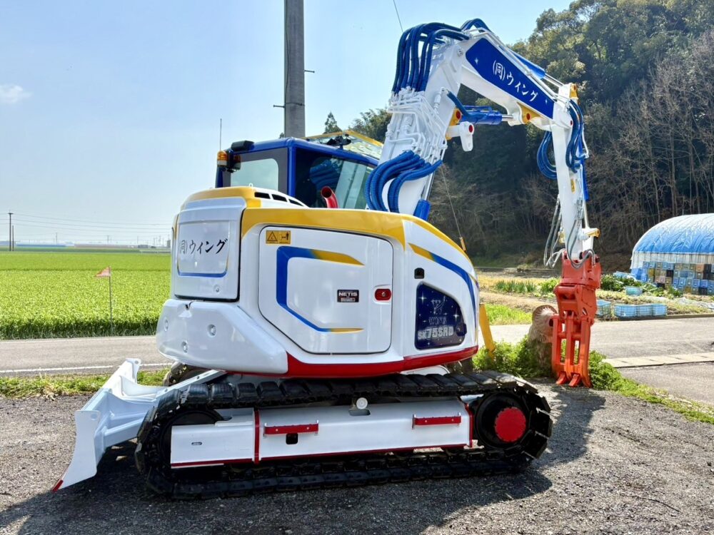 SK75SRD-7 セパレートブーム ガンダムウイング仕様 解体仕様機 旋回F新品付き 排土板付 中古建設機械 写真4（株式会社広建機）