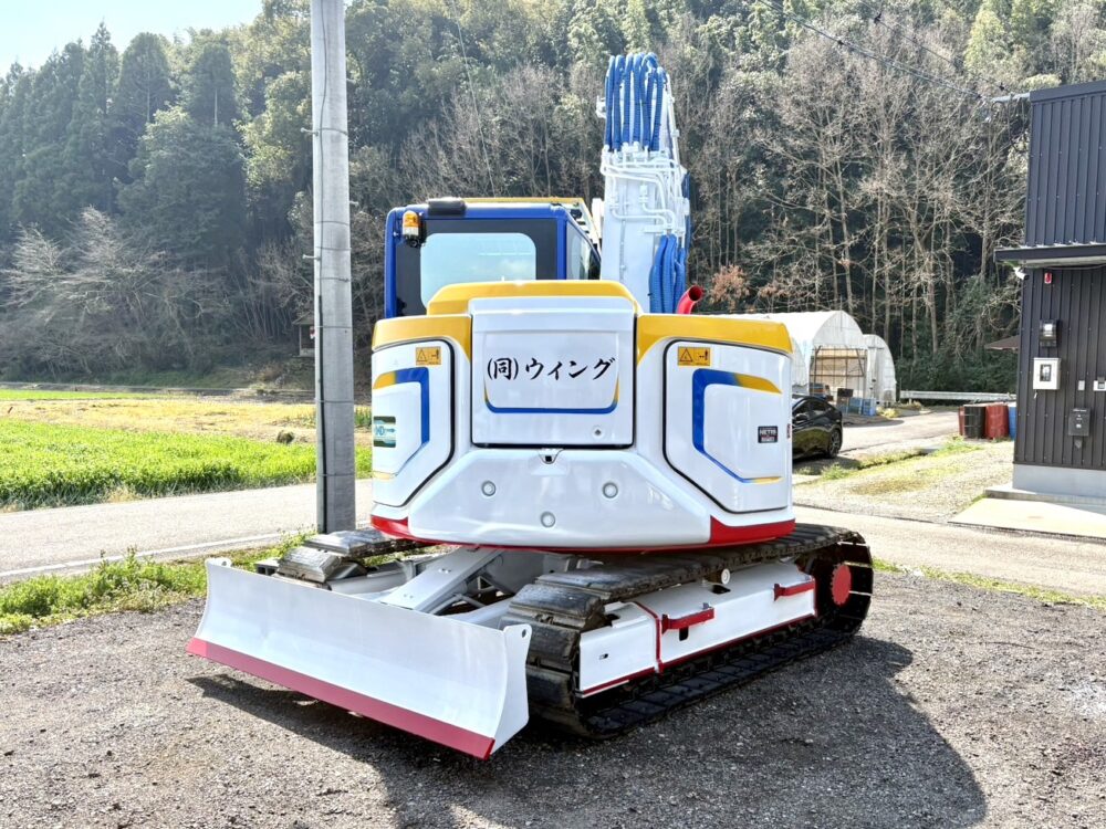 SK75SRD-7 セパレートブーム ガンダムウイング仕様 解体仕様機 旋回F新品付き 排土板付 中古建設機械 写真2（株式会社広建機）