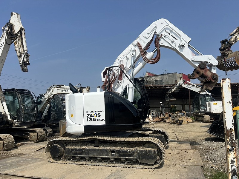ZX135USK-6 ショートリーチ 5本配管 0.45m3油圧ショベル 階上・地下解体仕様 日立建機 中古建設機械 写真2（株式会社広建機）