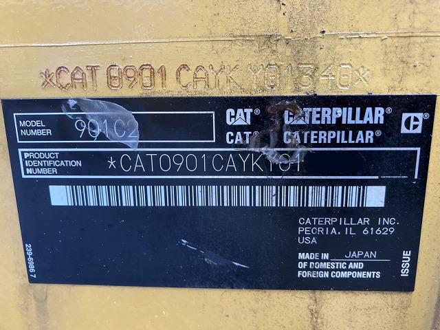901C2 ホイールローダー キャビン付き ローアワー極上品 162hr CAT製 タイヤショベル 中古建設機械 写真10（株式会社広建機）