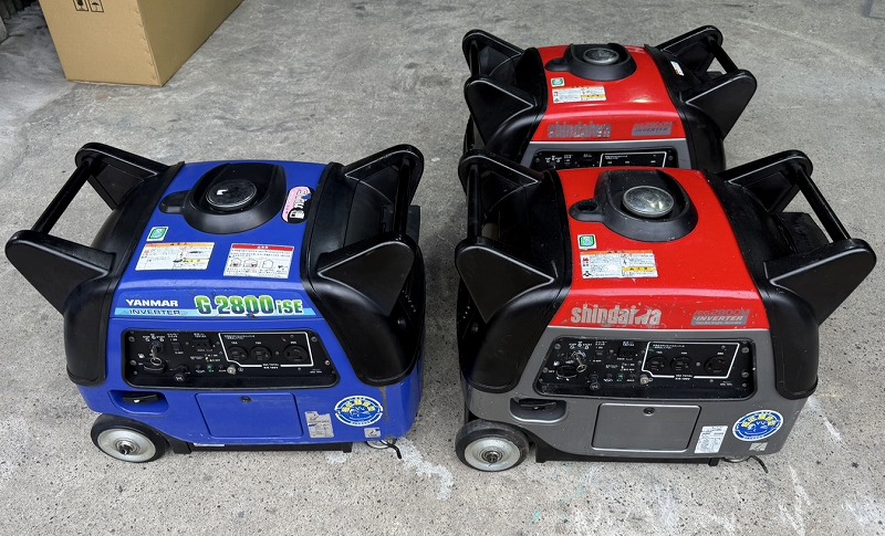 ヤンマー製 G2800iSE インバーター発電機 2.8kVA 中古建設機械 写真1（株式会社広建機）